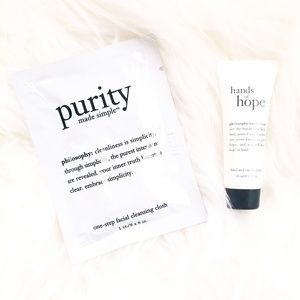 Philosophy HandCream+1 step Facial Cleansing cloth